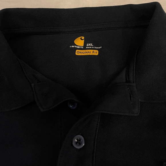 {lot of THREE} CARHARTT/ Mens Polo Shirt//Original Fit Front Pocket//Sz 2X - Picture 9 of 10